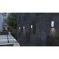 Afx Knox 1 Light Ada White Led Outdoor Sconce White Glass Shade