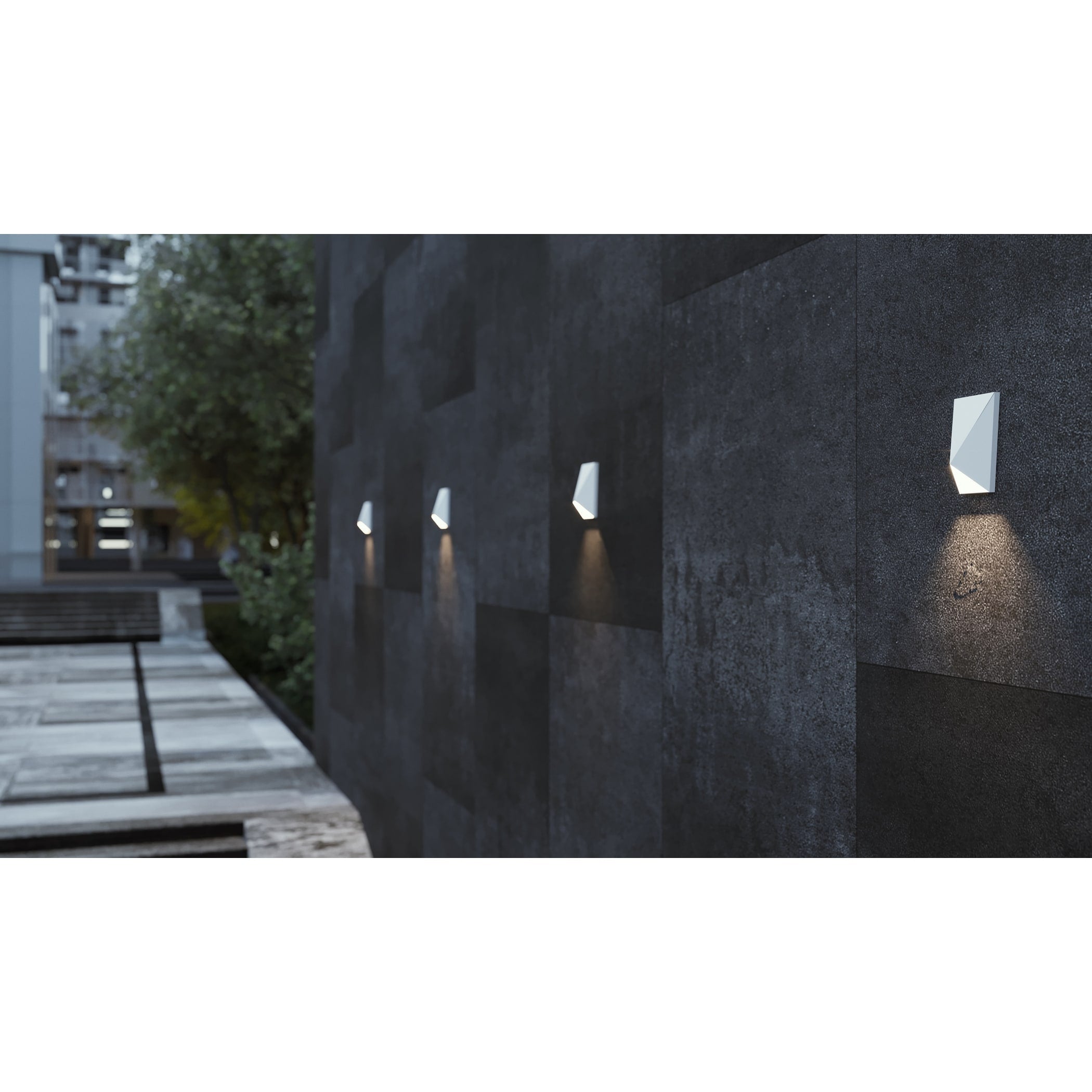 Afx Knox 1 Light Ada White Led Outdoor Sconce White Glass Shade