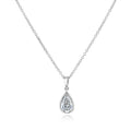 Kobelli 1 Carat Diamond Solitaire 14K Gold Lab Grown Pear Serena Necklace Certified Ef Vs Ex