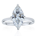 Kobelli 3.12 Carats Diamond Solid Platinum Marquise Brilliant Drape Halo Quinn Ring Ef Vs Certified