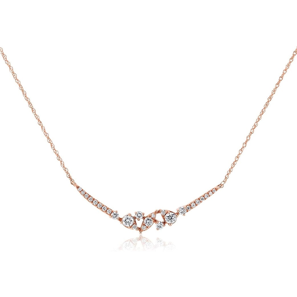 Kobelli Orion Lab Grown Diamond Boomerang Necklace
