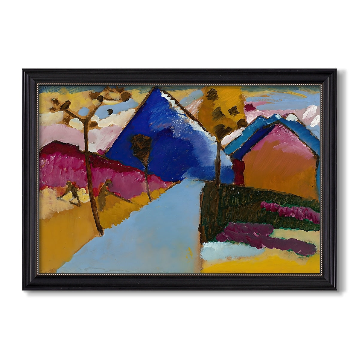 Kochel Straight Street 1909 Wassily Kandinsky Custom Framed Canvas