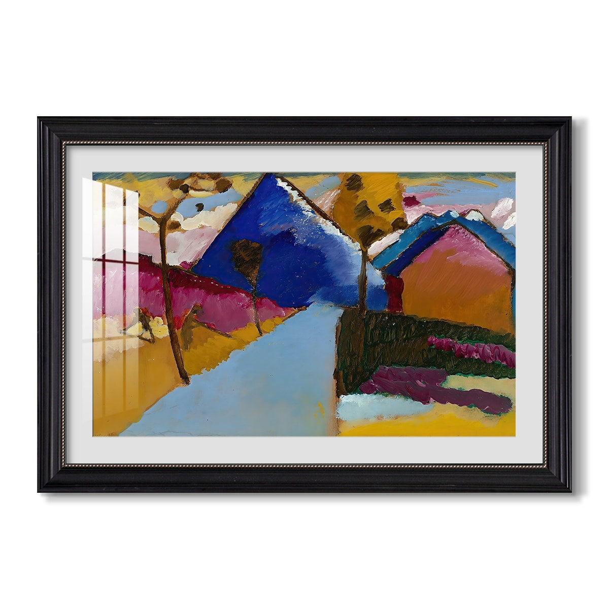 Kochel Straight Street 1909 Wassily Kandinsky Custom Framed Print