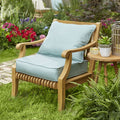 Kokomo Lounge Pillow And Cushion Set With Solid Sunbrella Fabric 23.5 In W X 23 In D