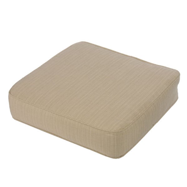 Kokomo Teak Indoor Outdoor Ottoman Cushion Made With Sunbrella Fabric 23.5 In W X 23 In D