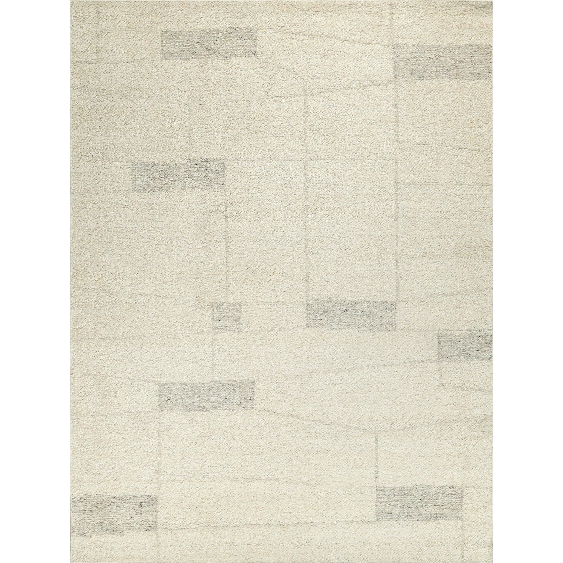 Kokomo Flatweave New Zealand Wool Ivory Gray Area Rug