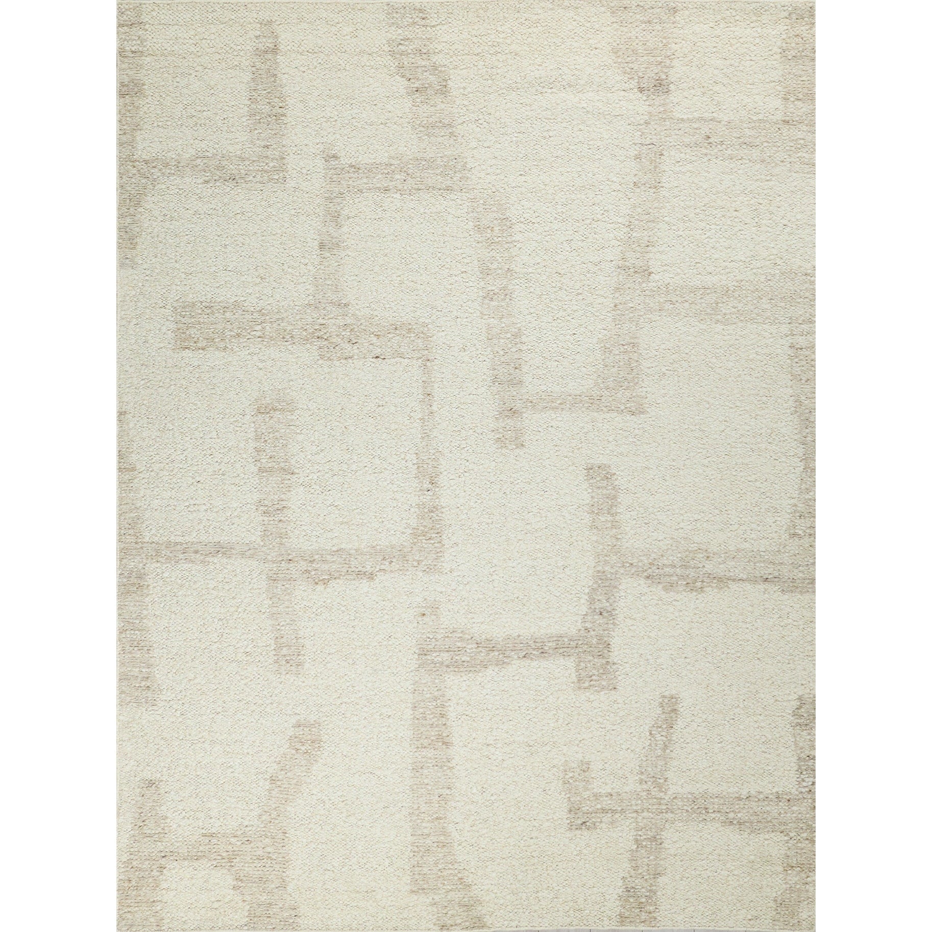 Kokomo Flatweave New Zealand Wool Ivory Sand Area Rug 8 X 10
