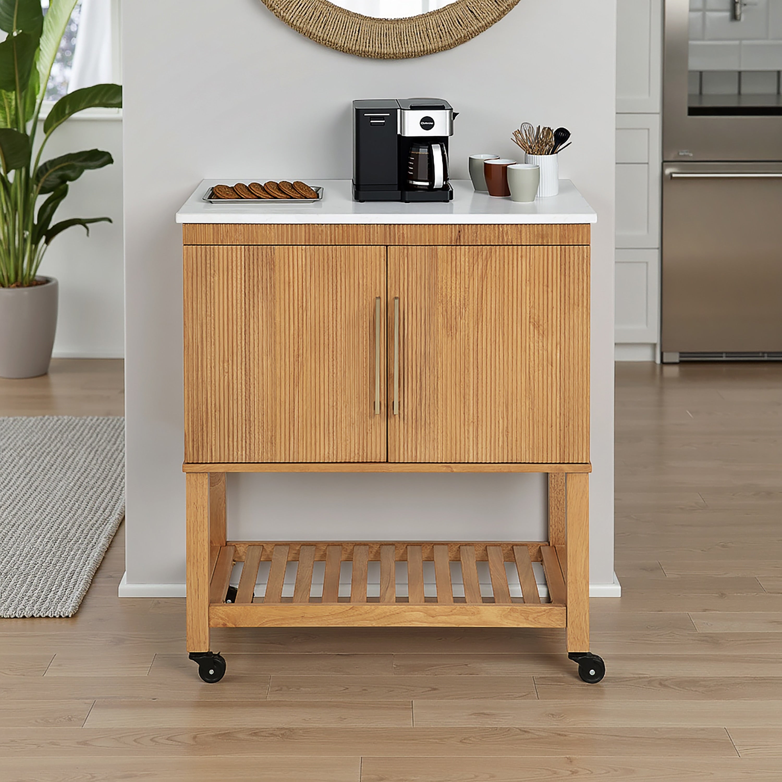 Kolton Kitchen Cart 30 W X 18 D X 35.5 H