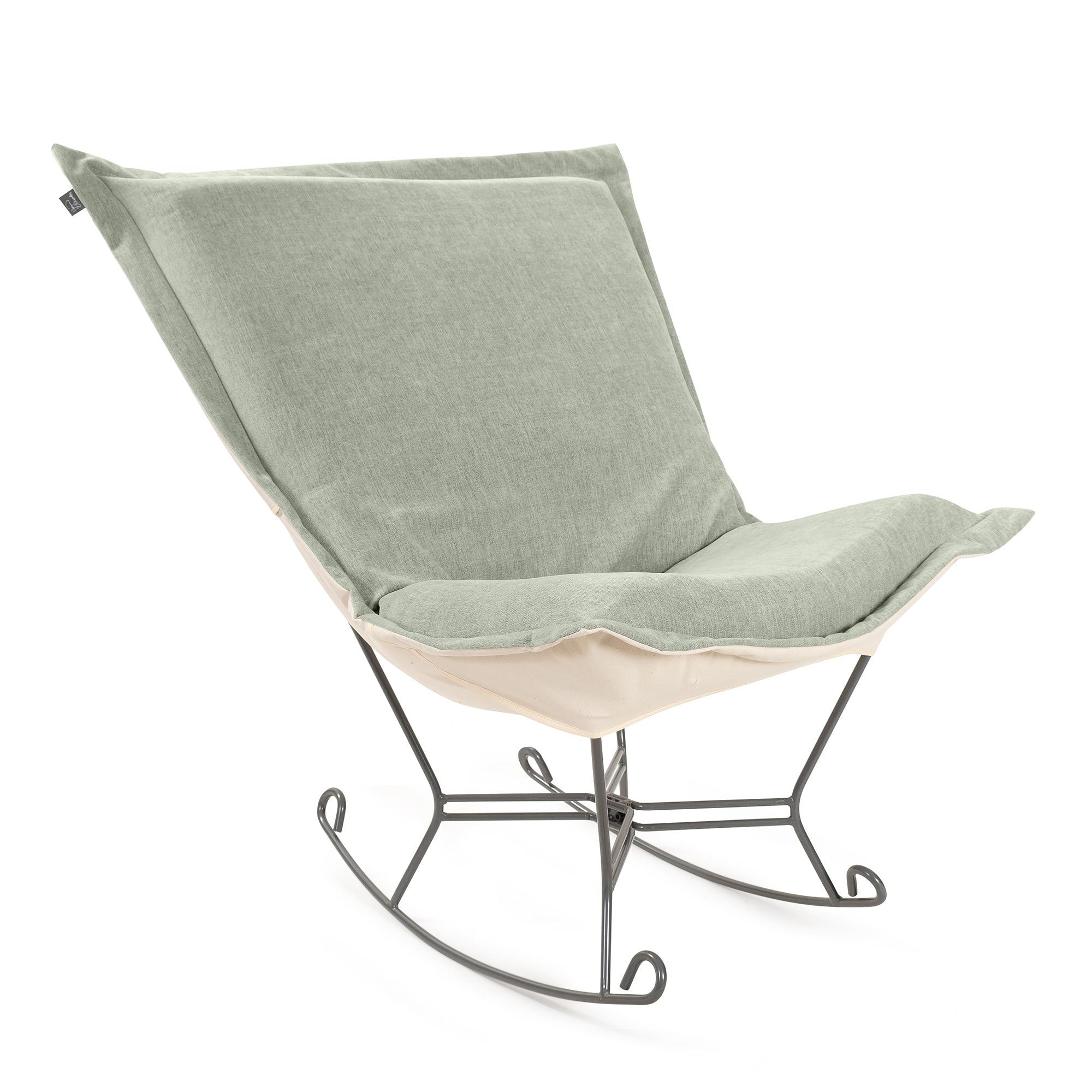 Komodo Sage Puff Rocker And Frame