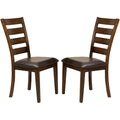 Kona Raisin Ladderback Dining Chairs Set Of 2