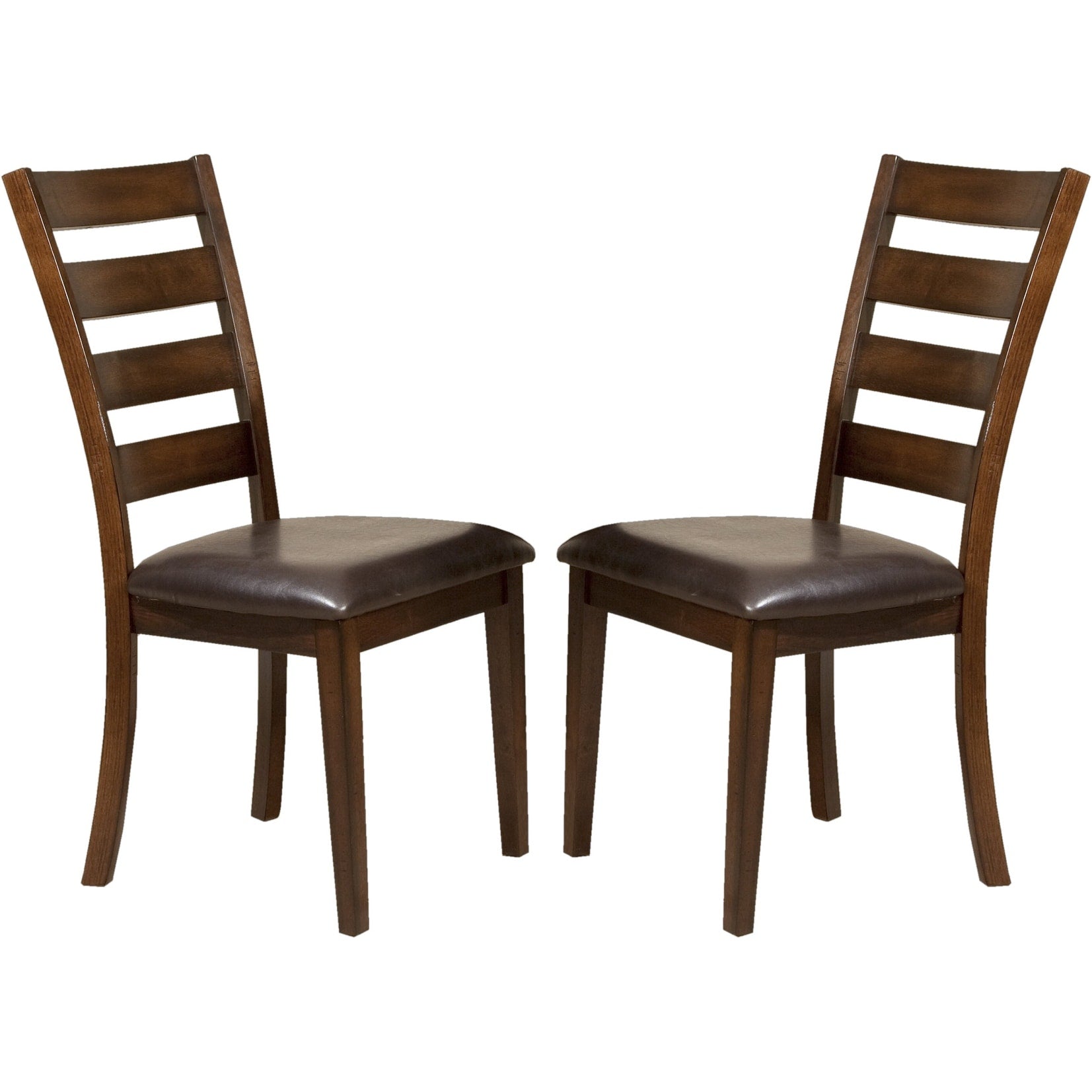 Kona Raisin Ladderback Dining Chairs Set Of 2