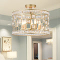 Kondik 5 Light 16 Inch Drum Semi Flush Lamp