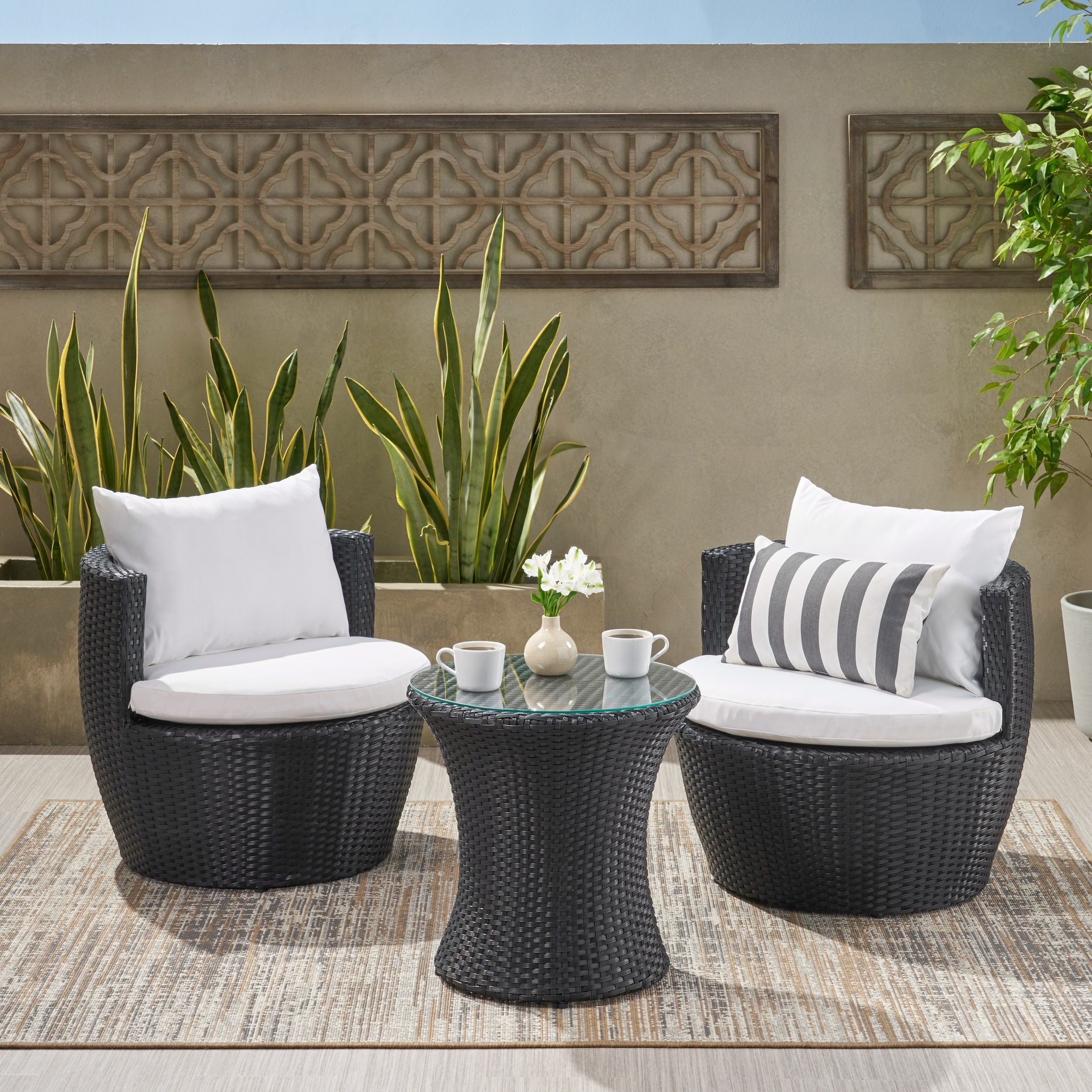 Kono 3 Piece Chat Set By Christopher Knight Home