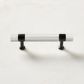 Kora Blackened Brass and Acrylic Cabinet Knob 2in
