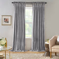 Korena Tie Top Crushed Velvet Window Curtain