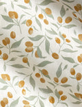Kumquats Linen Fabric Swatch by Rylee + Cru, Orange