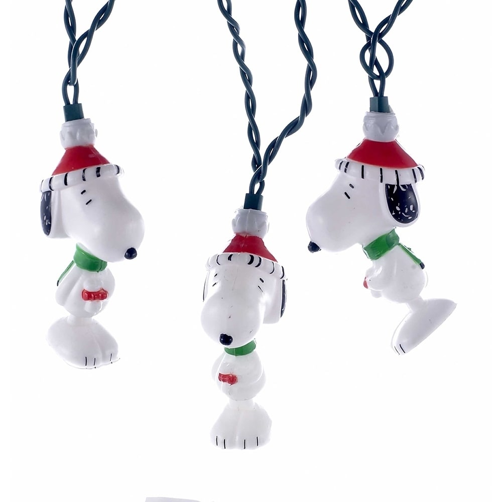 Kurt Adler 10 Light 11 Foot Peanuts Snoopy Light Set