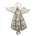 Kurt Adler 10 Light Capiz Angel Treetop With Trumpet