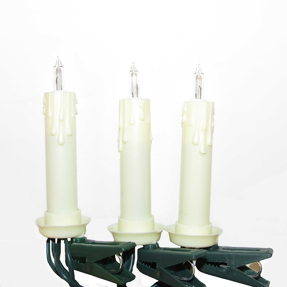 Kurt Adler 10 Light Clip On Candle Light Set