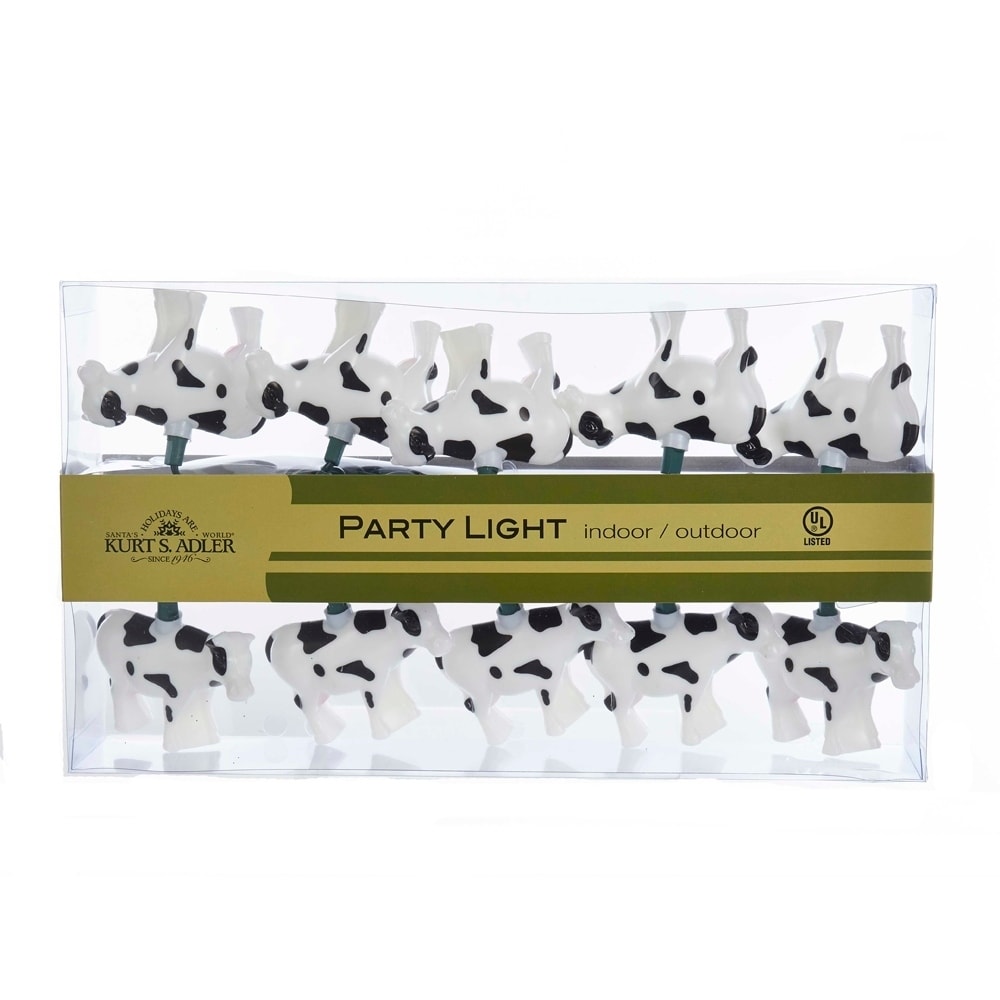 Kurt Adler 10 Light Cow Light Set