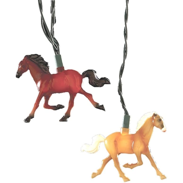 Kurt Adler 10 Light Running Horse Indoor Outdoor Light Set