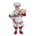 Kurt Adler 10.5 Inch Fabrich Gingerbread Chef Santa