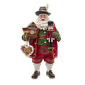 Kurt Adler 11 Inch Fabrich Musical German Santa