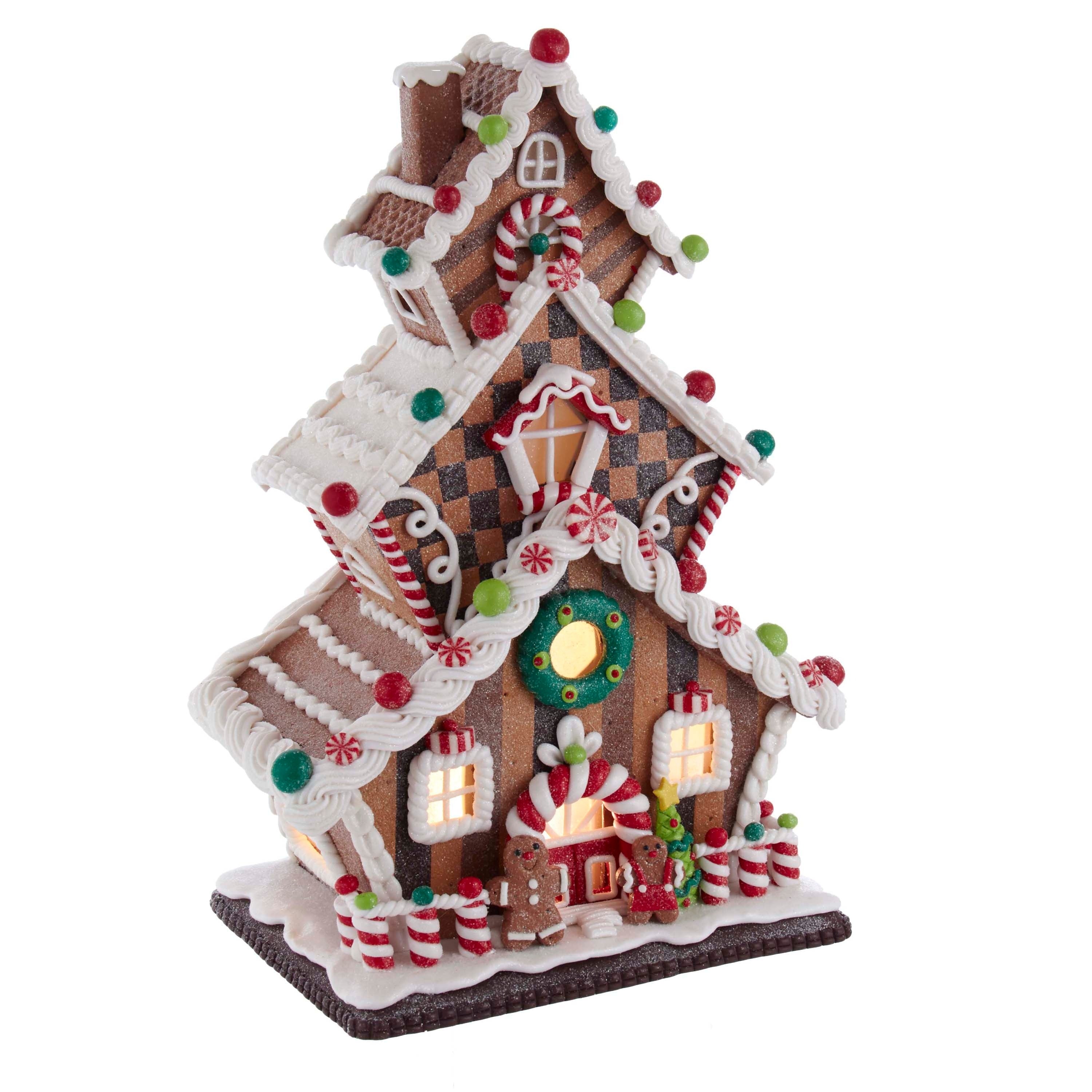 Kurt Adler 13 Inch Gingerbread Cookie 3 Layered Led House