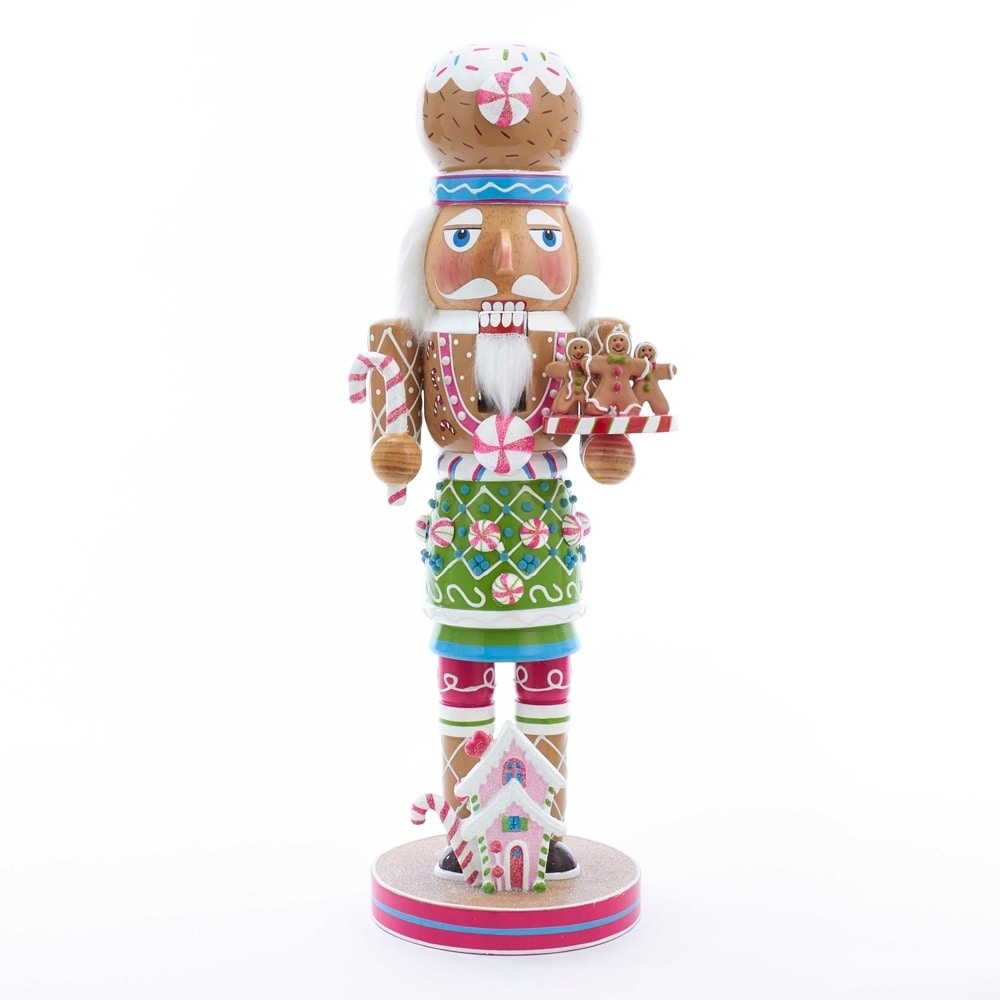 Kurt Adler 16 Inch Wooden Gingerbread Nutcracker