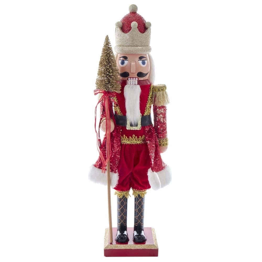 Kurt Adler 24 Inch Plastic Red And Gold King Nutcracker