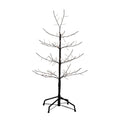 Kurt Adler 3 Foot Black Twig Tree With Warm White Cool White Twinkle Lights 3