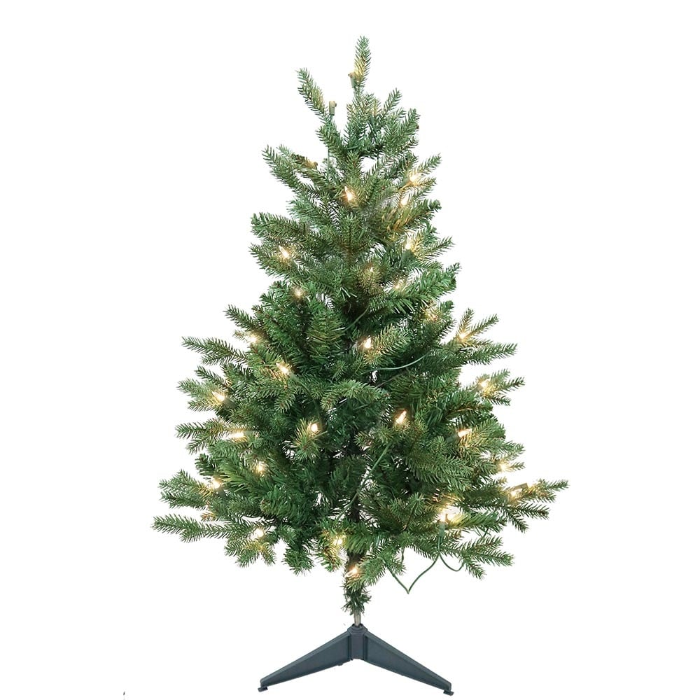 Kurt Adler 3 Foot Pre Lit Clear Incandescent Jackson Pine Tree 3