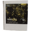 Kurt Adler 3000 Light 98 Foot Cluster Garland With Classic White Led Lights
