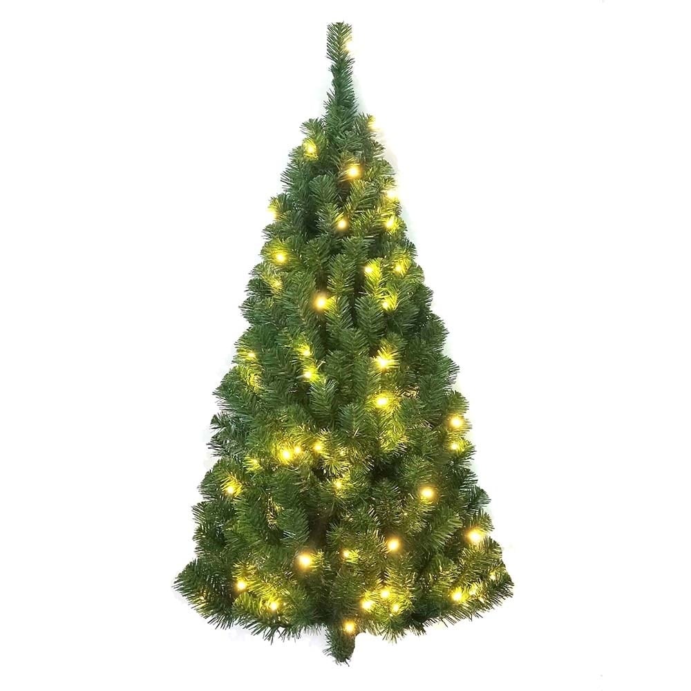Kurt Adler 4 Foot Pre Lit Norway Pine Led Wall Tree
