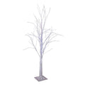 Kurt Adler 4 Foot Winter White Twig Tree With 500 Cool White Lights 4