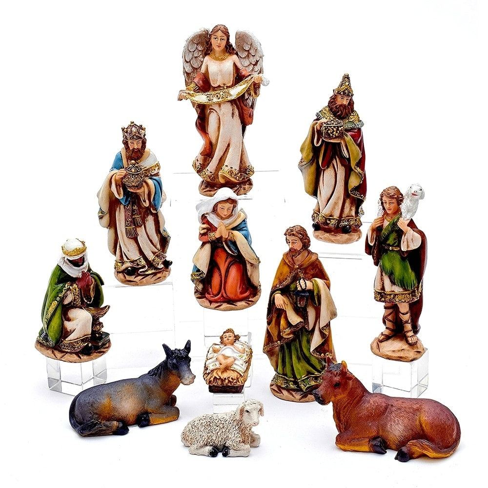 Kurt Adler 6 Inch Nativity Set With 11 Figures