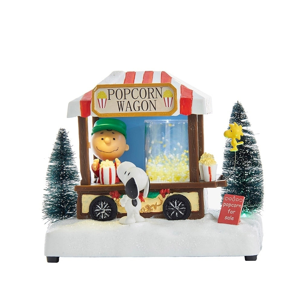 Kurt Adler 7 Inch Battery Operated Peanuts Led Musical Table Piece