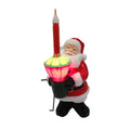 Kurt Adler 7 Inch Injection Mold Santa Bubble Light Tabletop Decoration