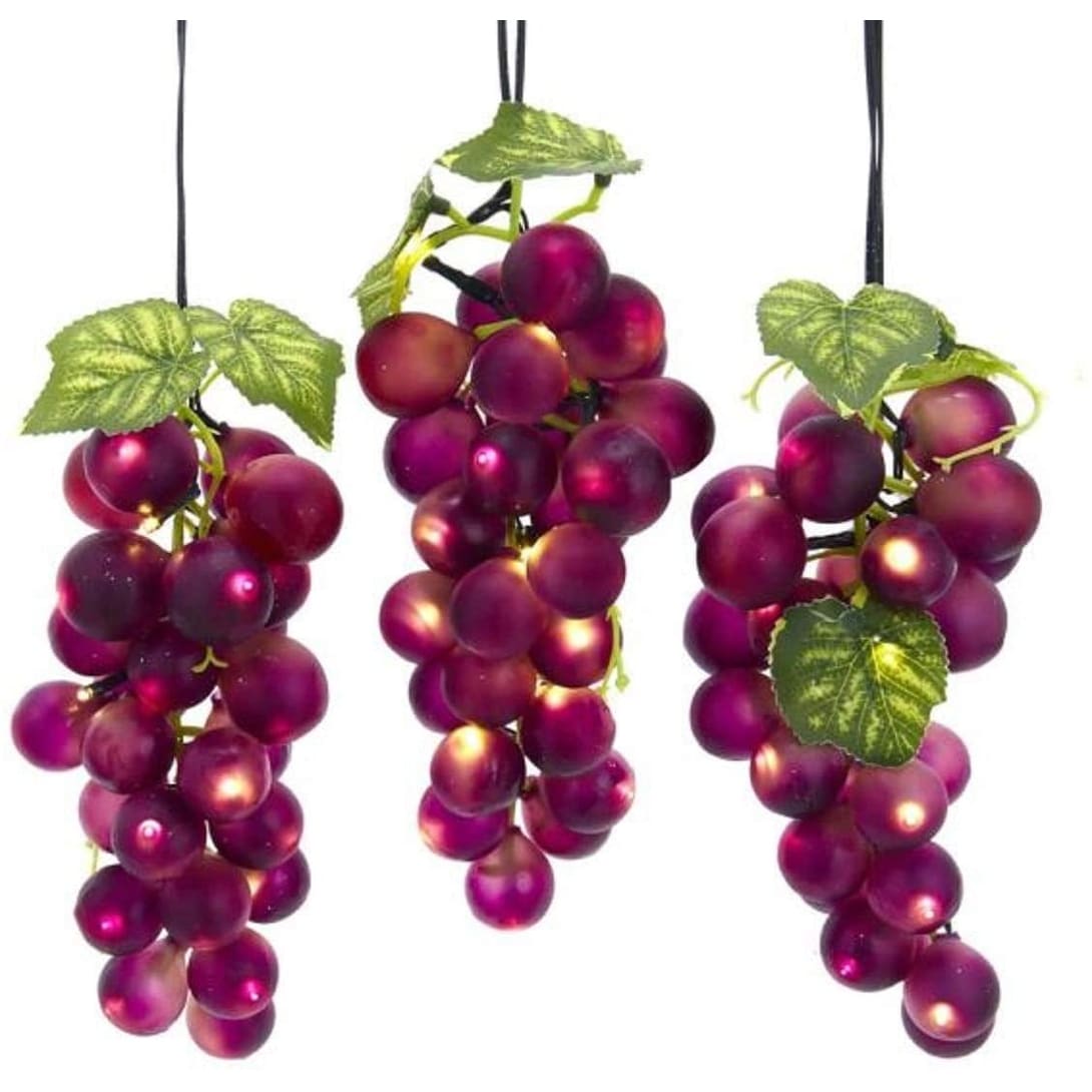 Kurt Adler 75 Light Led Large Purple Grape Light Set