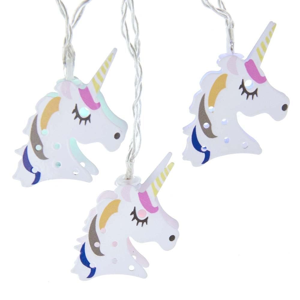 Kurt Adler Battery Operated 10 Light Usb Metal Unicorn Light Set