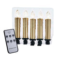 Kurt Adler Battery Operated Taper Led Candle With Clips 5 Pieces 5
