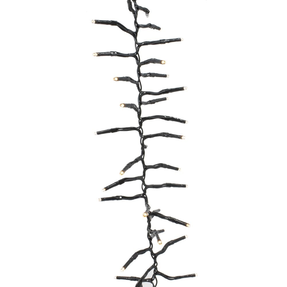 Kurt Adler Cul 1000 Light 33 Foot Cluster Garland With Warm White 3Mm Led Bulbs