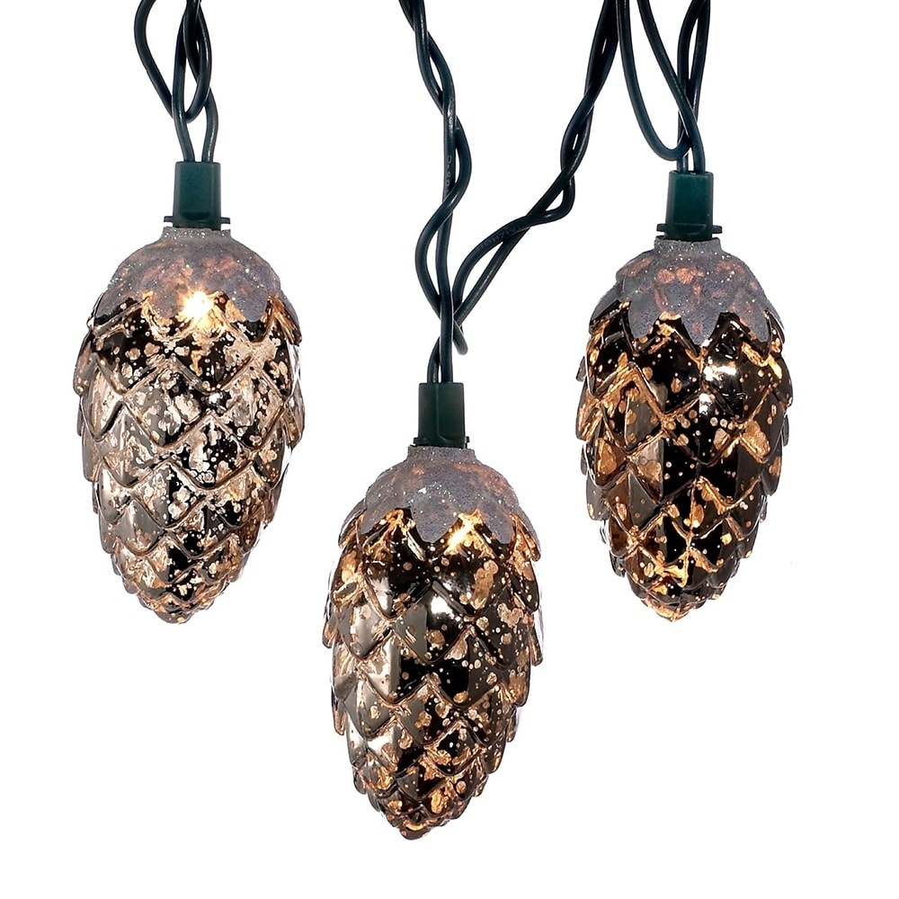 Kurt Adler Ul 10 Light Pinecone Light Set
