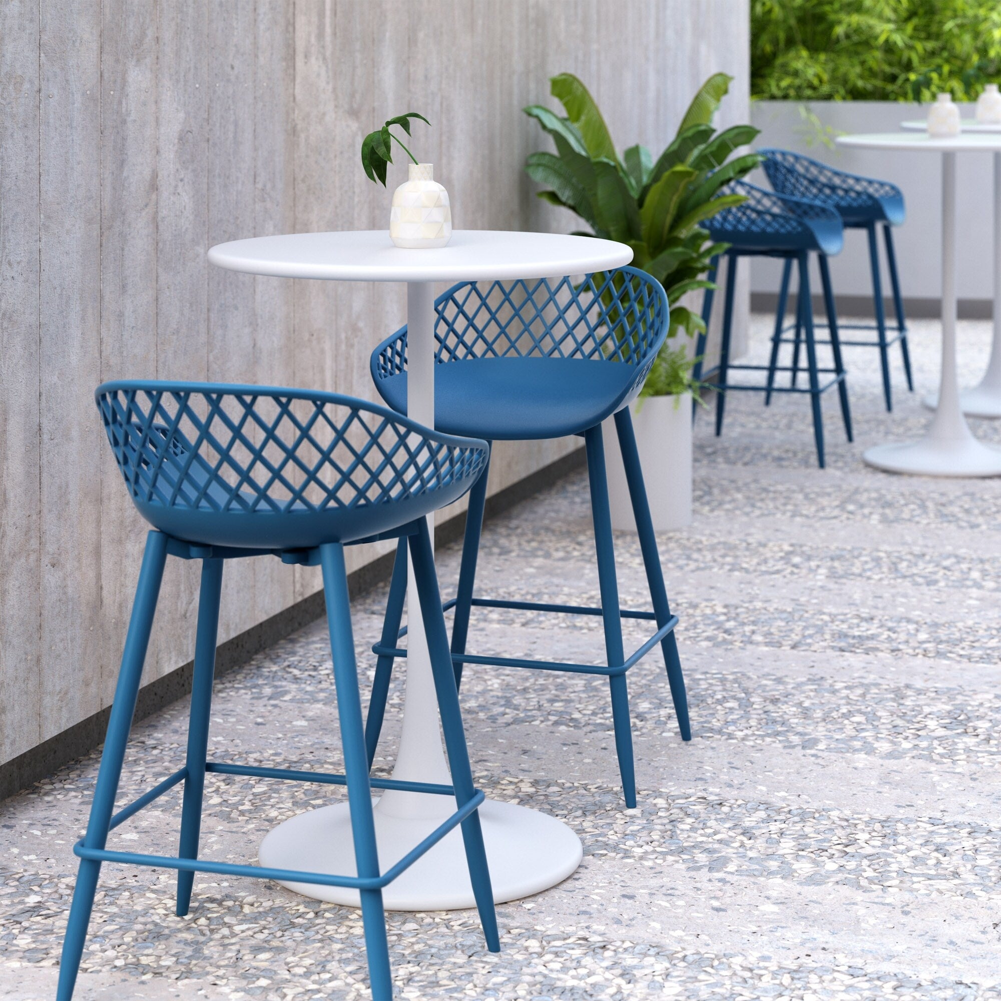 Carson Carrington Varnas Low Back Counter Stools Set Of 2