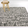 Kuzman Modern Textured Stripe Area Rug