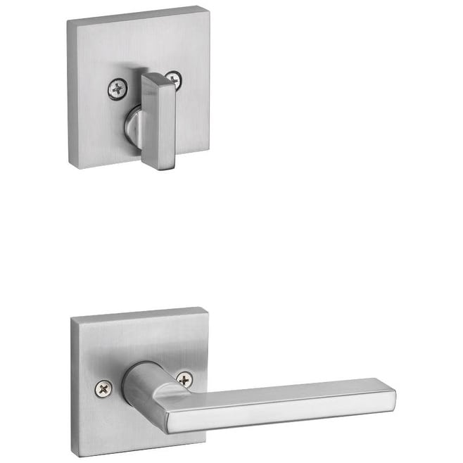 Kwikset 971Hflsqt Halifax Single Cylinder Keyed Entry Interior Pack With Square Rosette