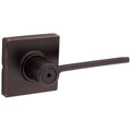 Kwikset 300Lrlsqt Ladera Privacy Door Lever Set With Square Rose