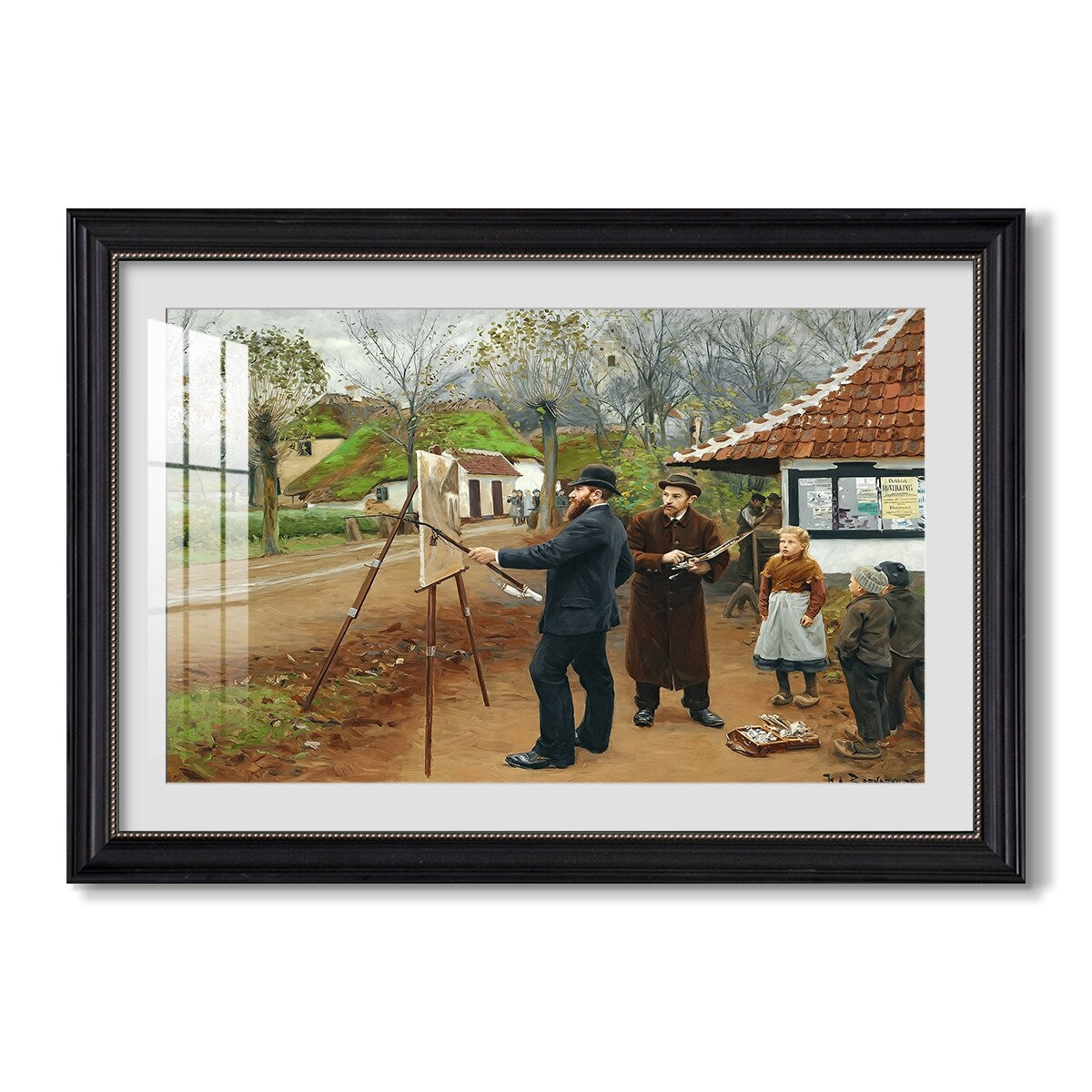 L A Ring Painting Near 1893 Hans Andersen Brendekilde Custom Framed Print