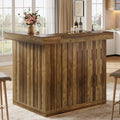 L Shaped Bar Table 4 Tier Home Bar Unit With Wine Glasses Holders N A