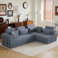 L Shape Modular Sectional Sofa Compressed Sectional Sofa Corduroy Couch Unfold Into A Bed Comfy Compressed Sofa Couch